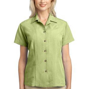 Ladies Patterned Easy Care Camp Shirt