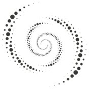 Halftone Spiral Background 124