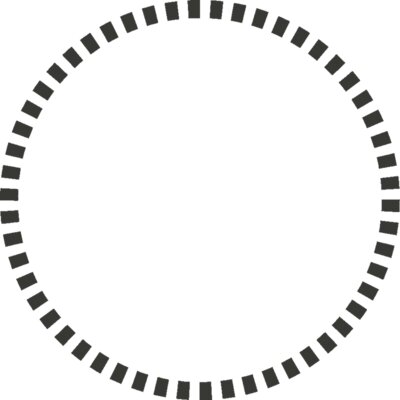 Simple Shapes 20   Circle of Dashes 2