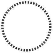Simple Shapes 20   Circle of Dashes 2