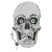 Hand Drawn Skull 10