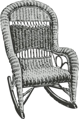 House hold things   wicker chair