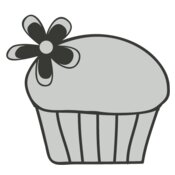Girly   Cupcake and Flower
