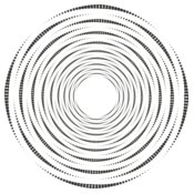 Halftone Spiral Background 11
