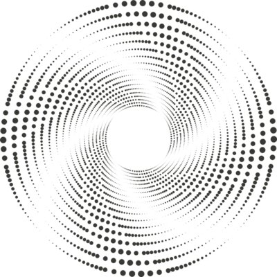 Halftone Spiral Background 8