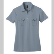 Ladies Jersey Double Pocket Polo. 