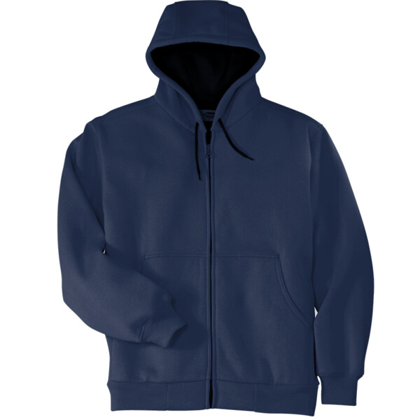 Heavyweight Full Zip Hooded Sweatshirt with Thermal Lining Island Image Hawaii