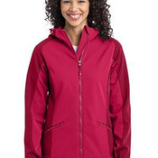 Ladies Gradient Hooded Soft Shell Jacket