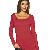 Next Level Tri-Blend Long-Sleeve Scoop Tee