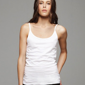 Ladies' Sheer Jersey Scoopneck Tank Top