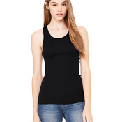 Ladies' Sheer Mini Rib Racerback Tank