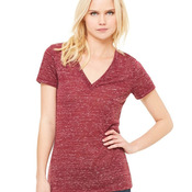 Deep V-Neck Jersey T-Shirt