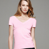 Ladies' Double-V Sheer Jersey T-Shirt