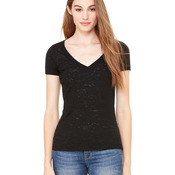 Ladies' Burnout V-Neck T-Shirt