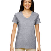 Ladies'   Heavy Cotton™ 5.3 oz. V-Neck T-Shirt