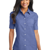 Ladies Short Sleeve SuperPro Oxford Shirt