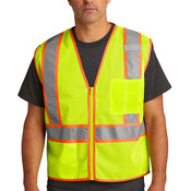 ® Ansi 107 Class 2 Mesh Zippered Two Tone Vest