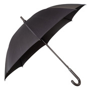 Executive Umbrella With Curved Faux Leather Handle