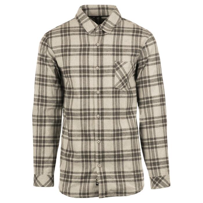 Woven Plaid Flannel With Biased Pocket Thumbnail
