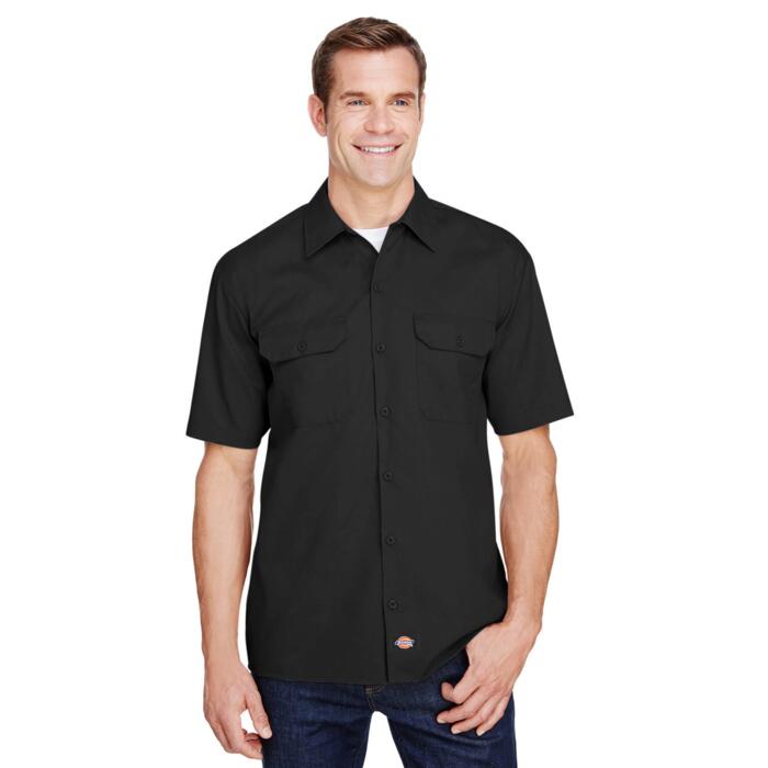 Men's FLEX Short-Sleeve Twill Work Shirt Thumbnail