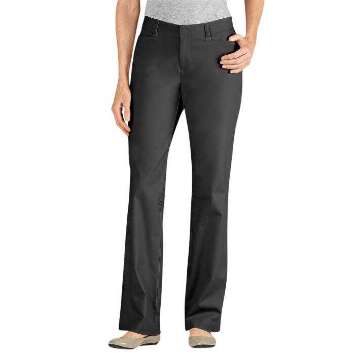 Ladies' Curvy Fit Straight Leg Flat Front Pant Thumbnail