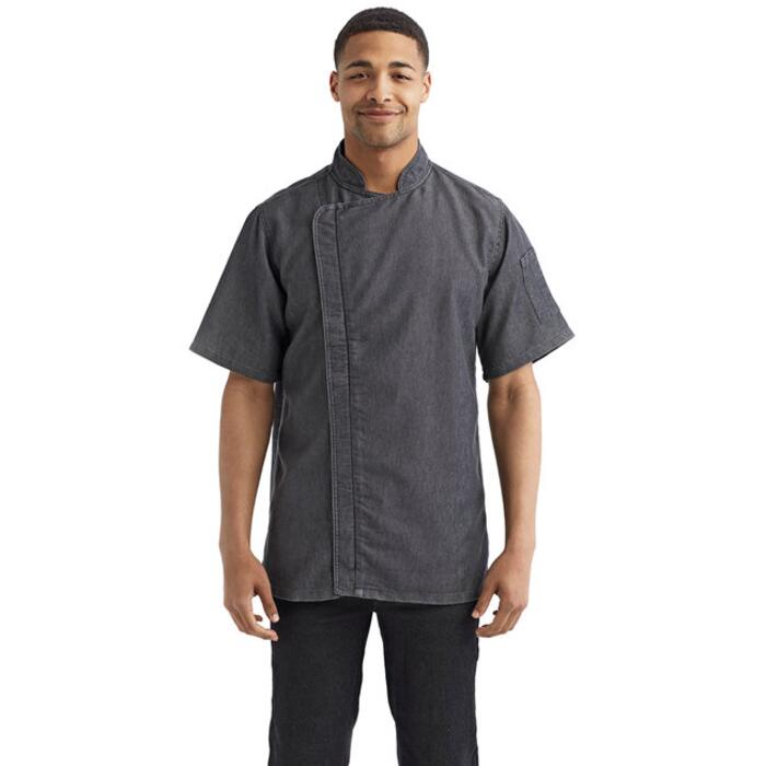 Unisex Zip-Close Short Sleeve Chef's Coat Thumbnail