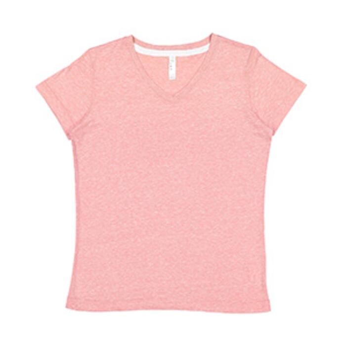 Ladies' V-Neck Harborside Melange Jersey T-Shirt Thumbnail