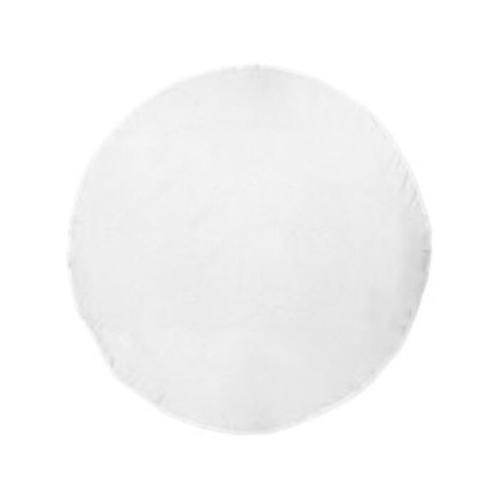 Round White Beach Towel Thumbnail