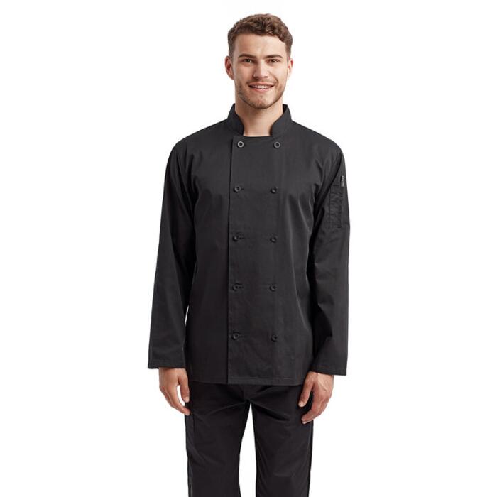 Unisex Long-Sleeve Recycled Chef's Coat Thumbnail
