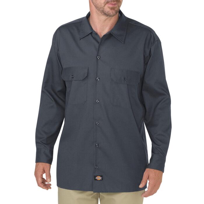 Men's FLEX Relaxed Fit Long-Sleeve Twill Work Shirt Thumbnail