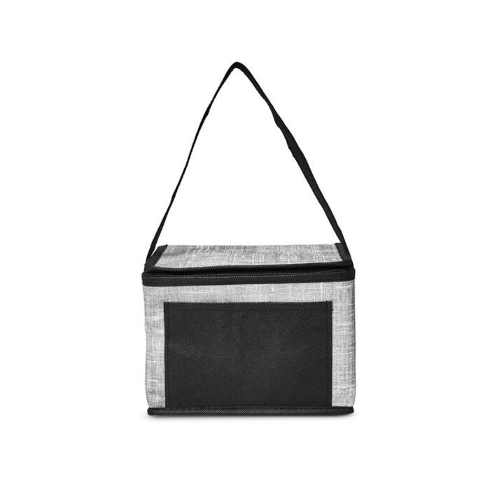 Denim Pattern Non-Woven 6-Pack Lunch Cooler Bag Thumbnail