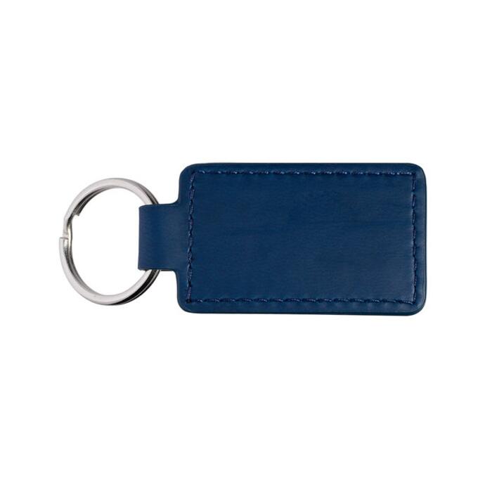 Tuscany™ PU Leather Rectangle Keychain Thumbnail