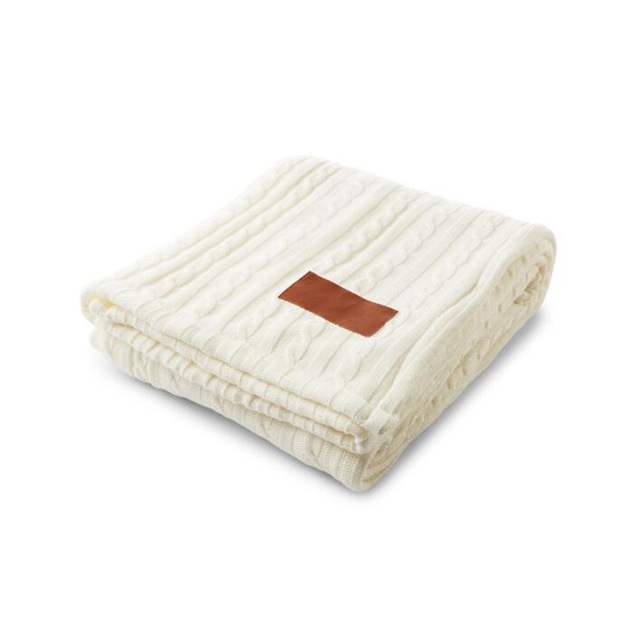 Cable Knit Sherpa Throw Thumbnail