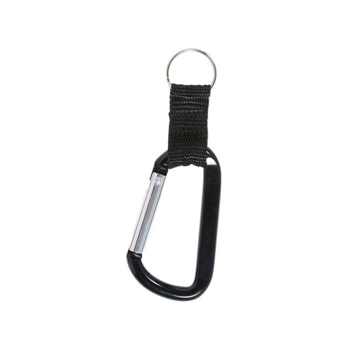 Carabiner With Strap And Split Ring Keychain Thumbnail
