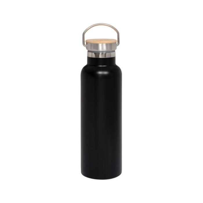 20oz Vacuum Insulated Water Bottle With Bamboo Lid Thumbnail