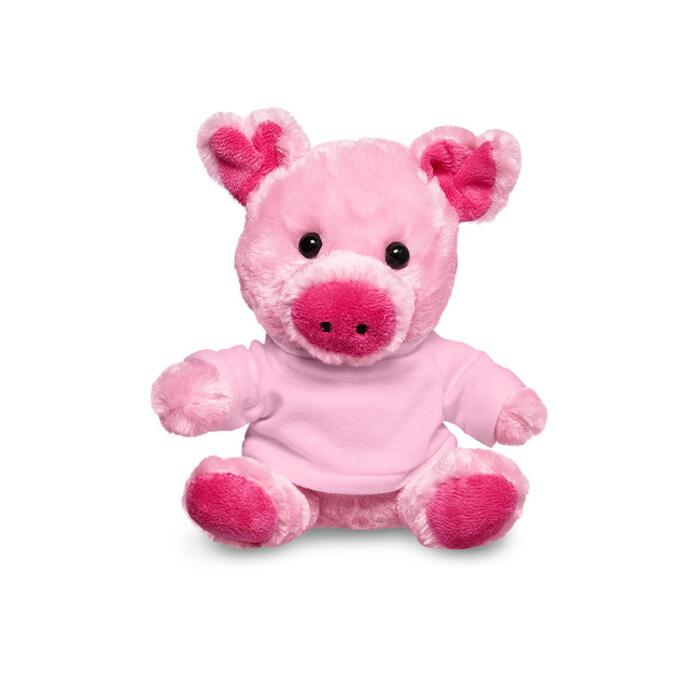 7" Plush Pig With T-Shirt Thumbnail