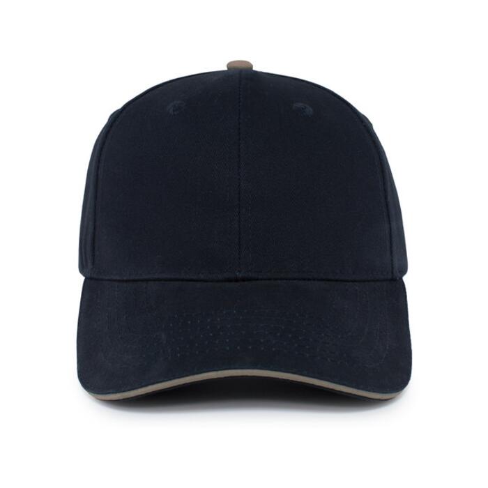 Brushed Twill Cap With Sandwich Bill Thumbnail