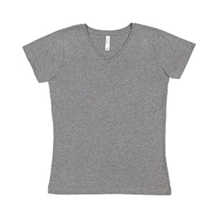 Ladies' V-Neck Fine Jersey T-Shirt Thumbnail