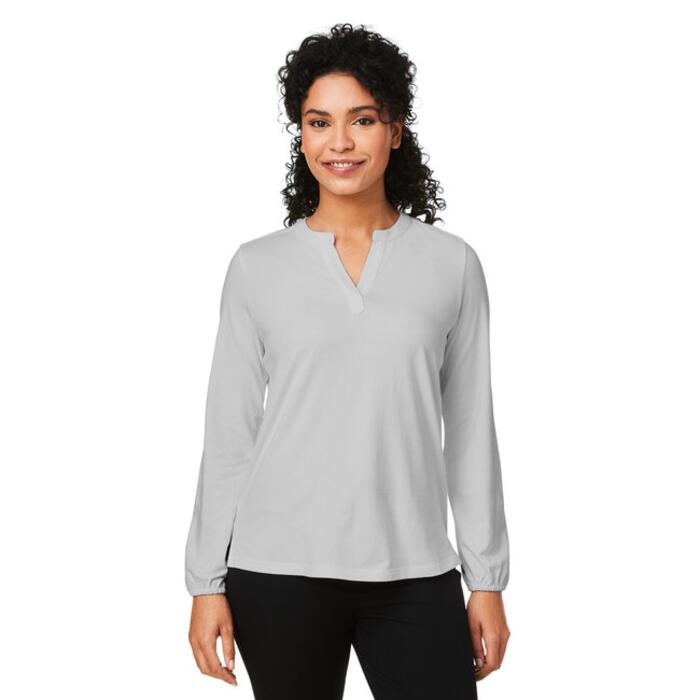 Ladies' Raleigh Half-Placket Knit Top Thumbnail