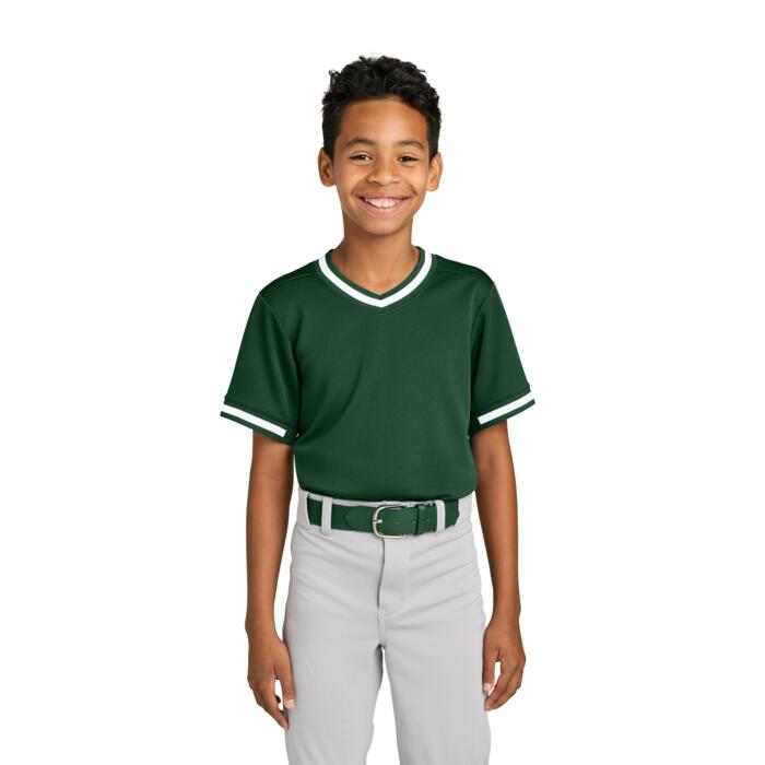 Youth Tough Mesh V Neck Baseball Jersey Thumbnail
