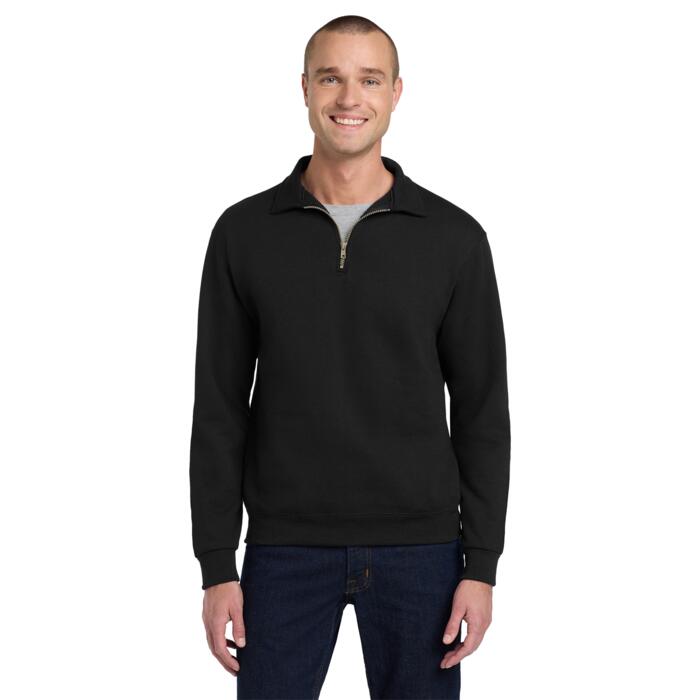 Super Sweats ® NuBlend ® 1/4 Zip Sweatshirt with Cadet Collar Thumbnail