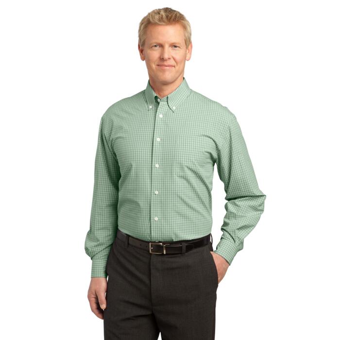 Plaid Pattern Easy Care Shirt Thumbnail