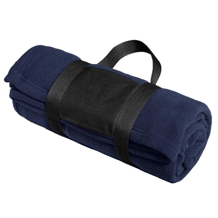 Fleece Blanket with Carrying Strap Thumbnail