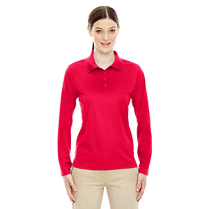 Ladies' Pinnacle Performance Long-Sleeve Piqué Polo Thumbnail