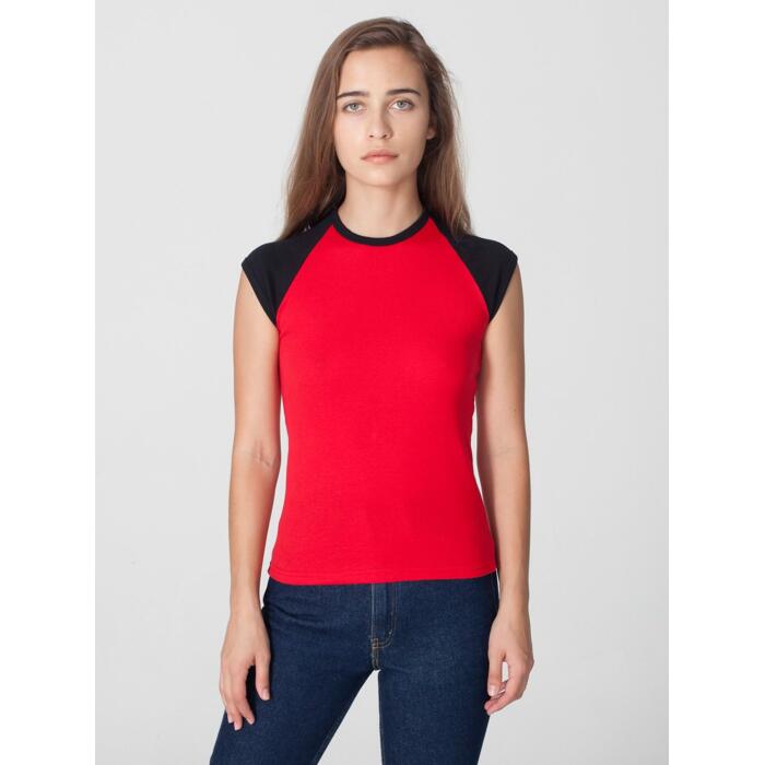 4377 Baby Rib Cap Sleeve Raglan Thumbnail