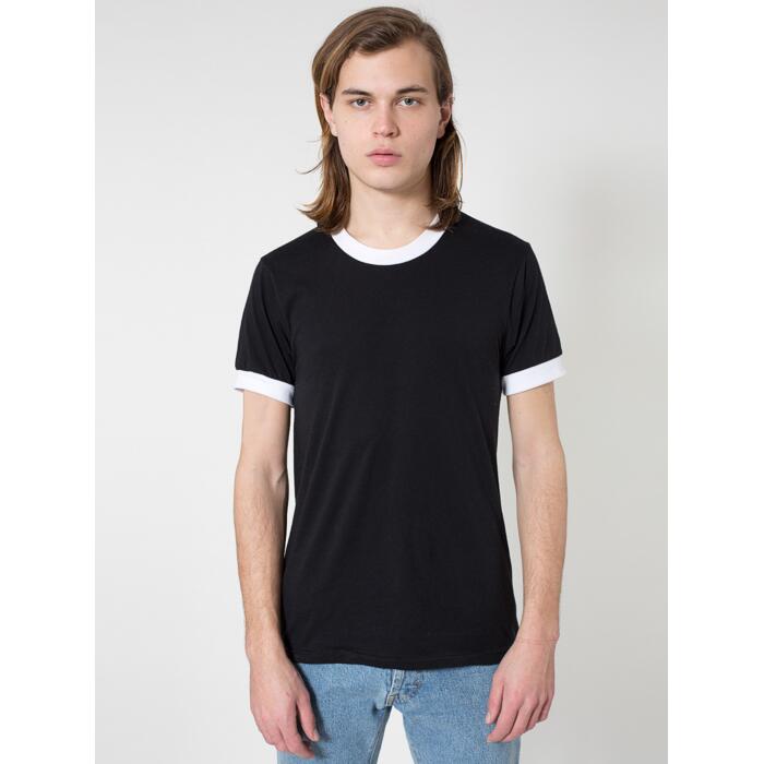 BB410 Poly-Cotton S/S Ringer T-Shirt Thumbnail