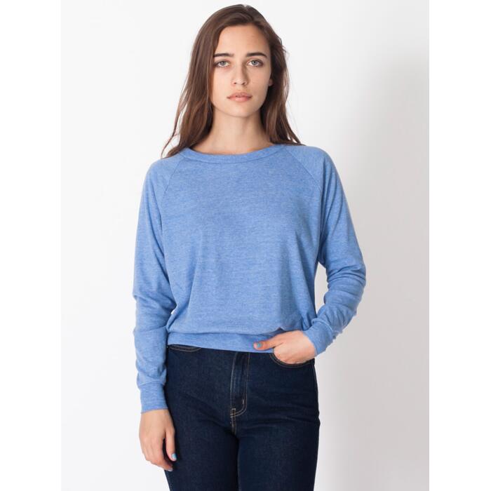 BR394 Tri-Blend Rib Light Weight Raglan Pullover Thumbnail