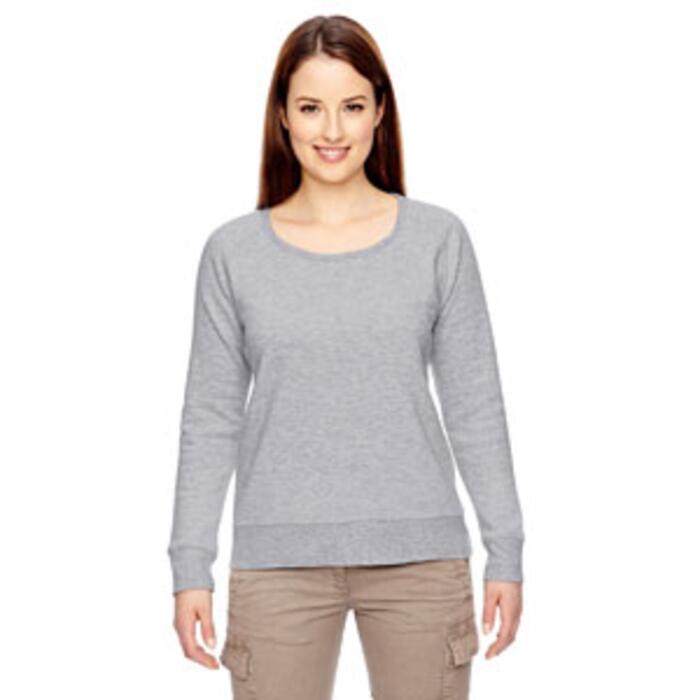 Ladies' 7 oz. Organic/Recycled Heathered Fleece Raglan Pullover Thumbnail
