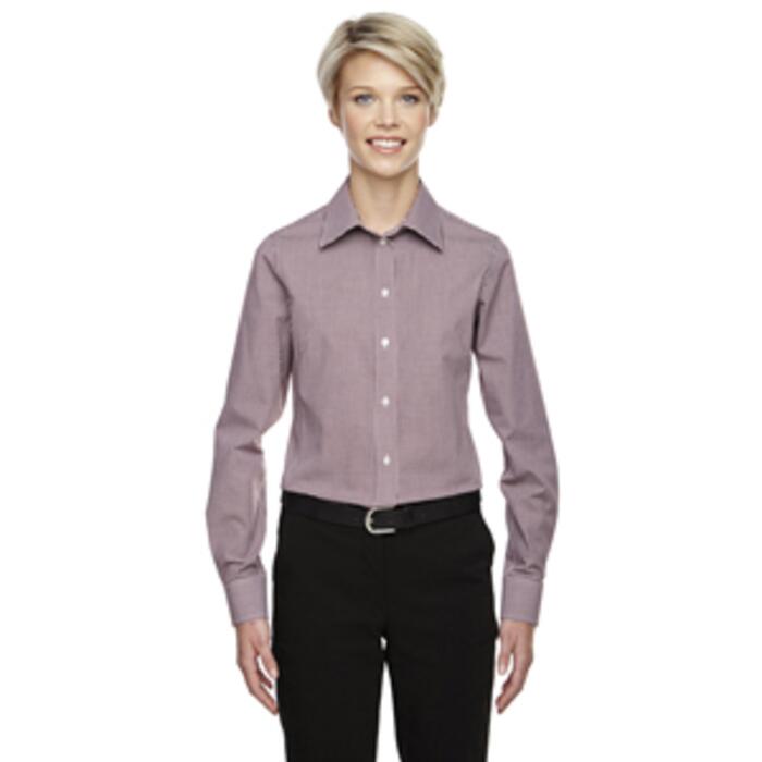 Ladies' Ladies' Crown Collection® Gingham Check Woven Shirt Thumbnail