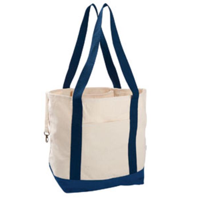 12 oz. Organic Cotton Canvas Boat Tote Bag Thumbnail